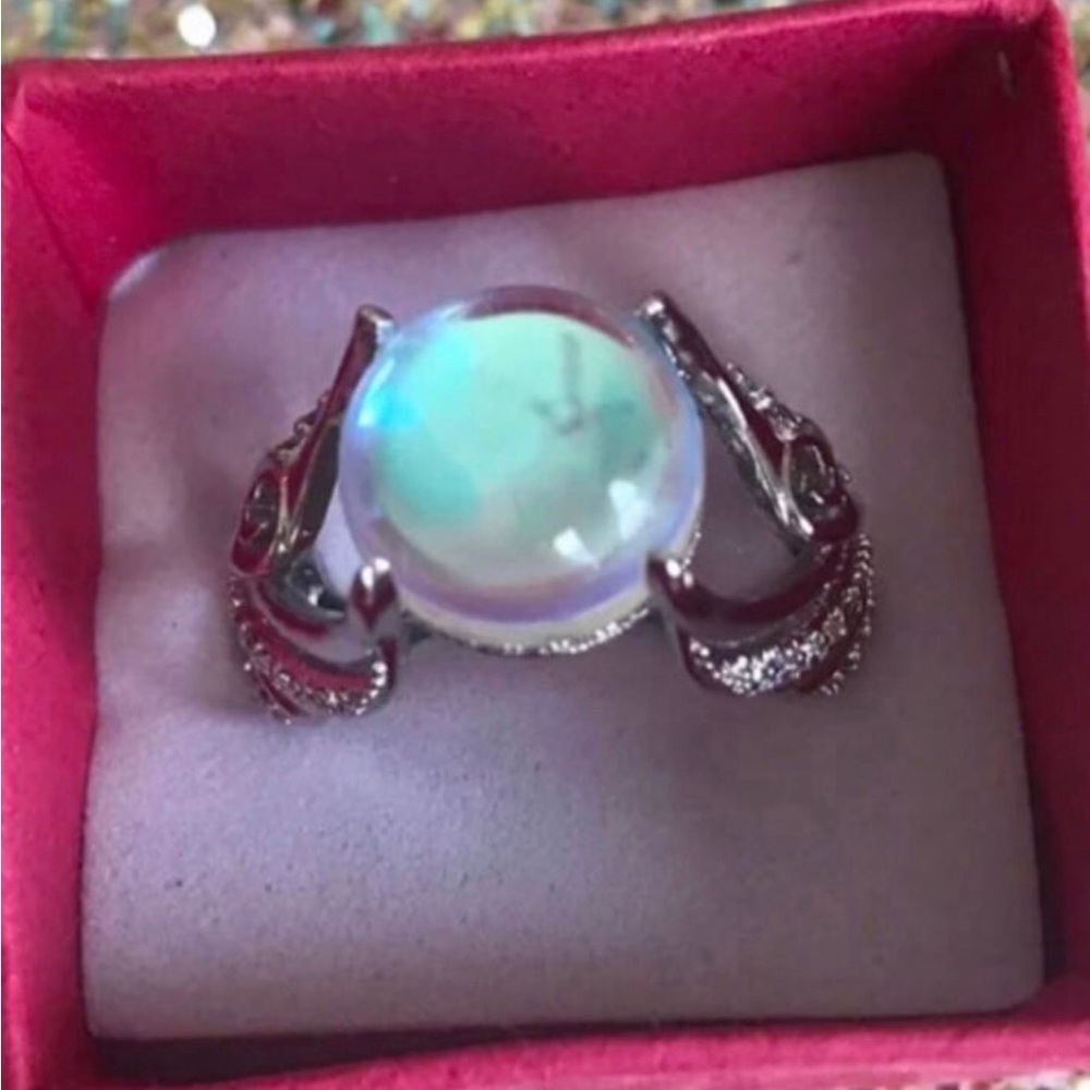 Sterling silver and moonstone ring